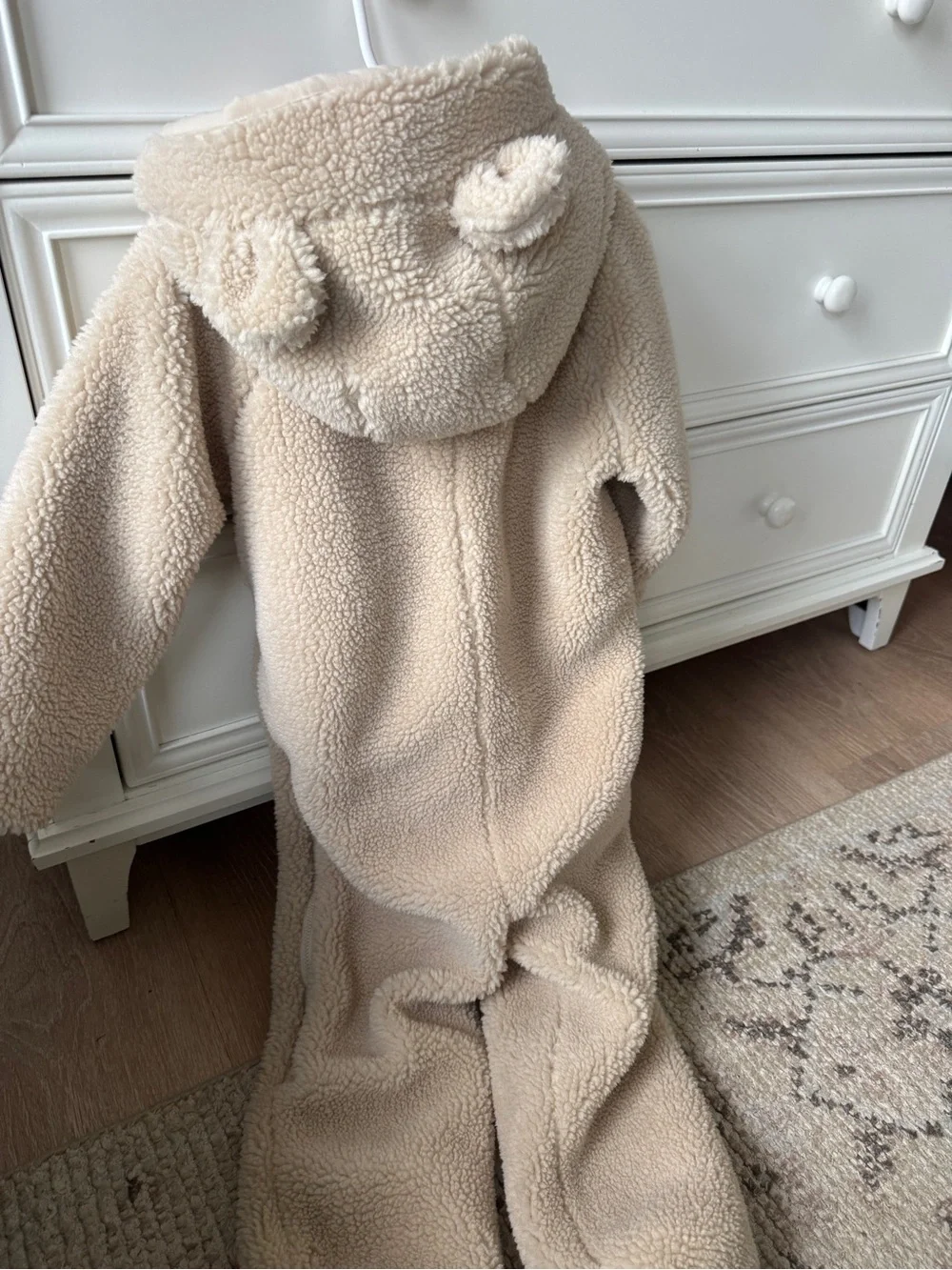 Konges Slojd grizz teddy onesie coverall 3Y cream off white